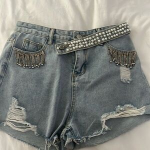 Beaded Shorts